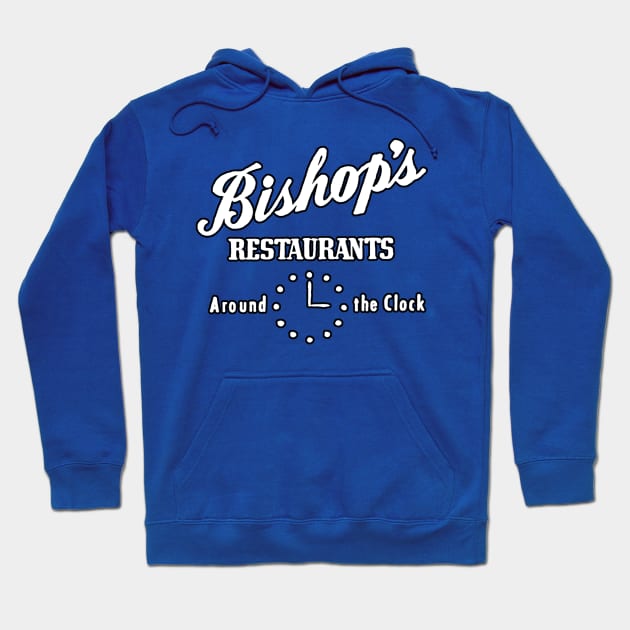 Lost Restaurants of Tulsa - Bishop's Around the Clock Hoodie by rhysfunk